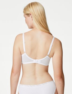 Perfect Fit Memory Foam Lace Padded Push-Up Plunge Bra A-DD, M&S  Collection