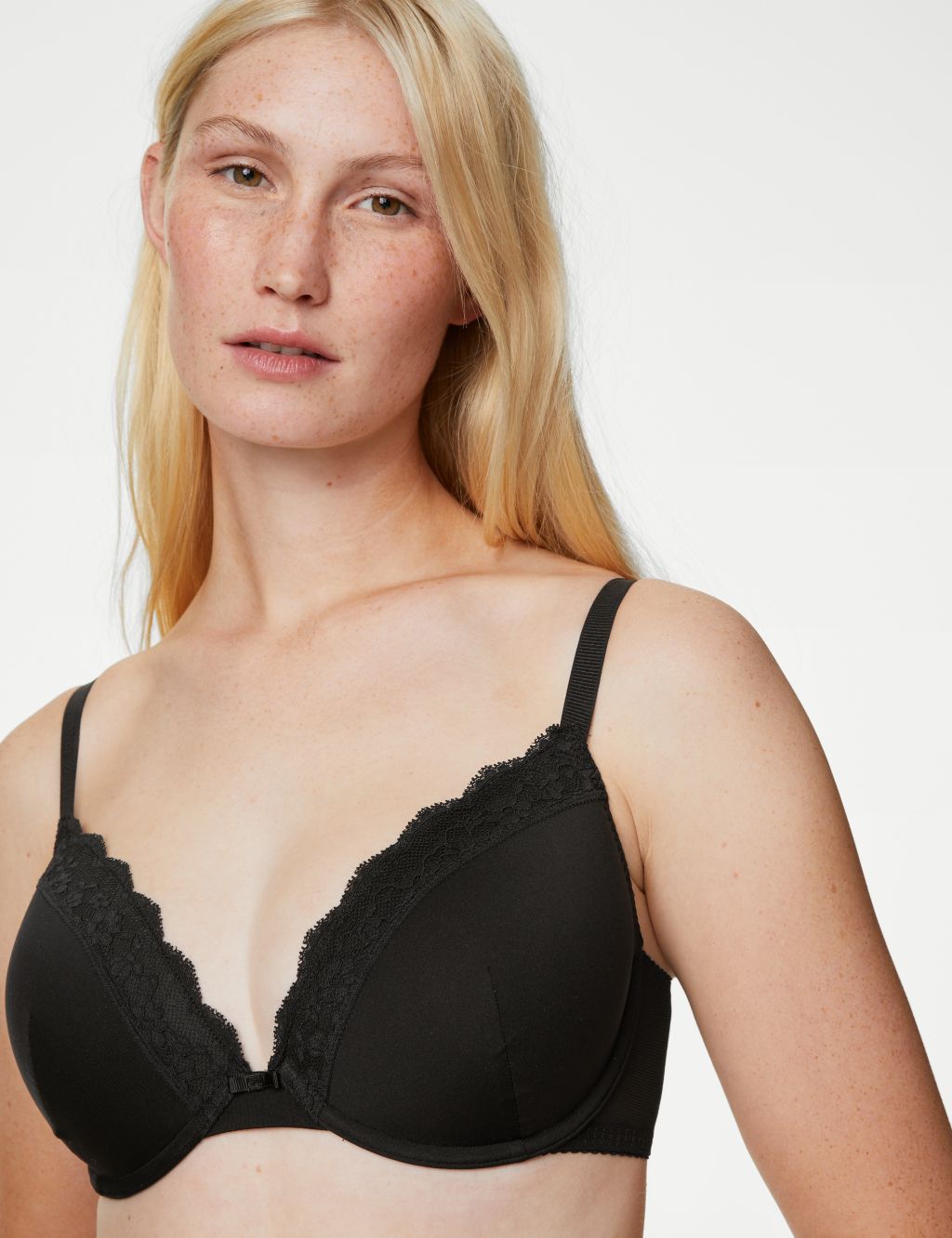 Lace Padded Plunge Wired Bra A-E 2 of 7
