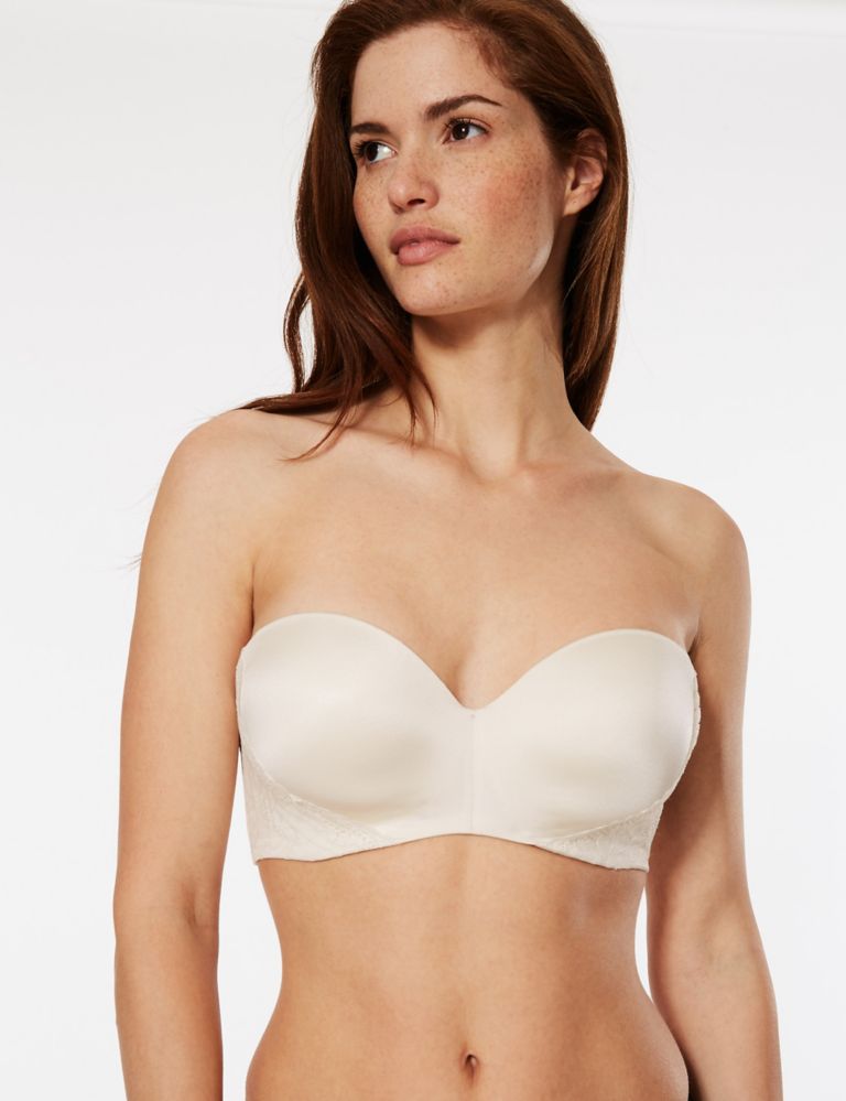 Lace Padded Strapless Bra A-E 3 of 4
