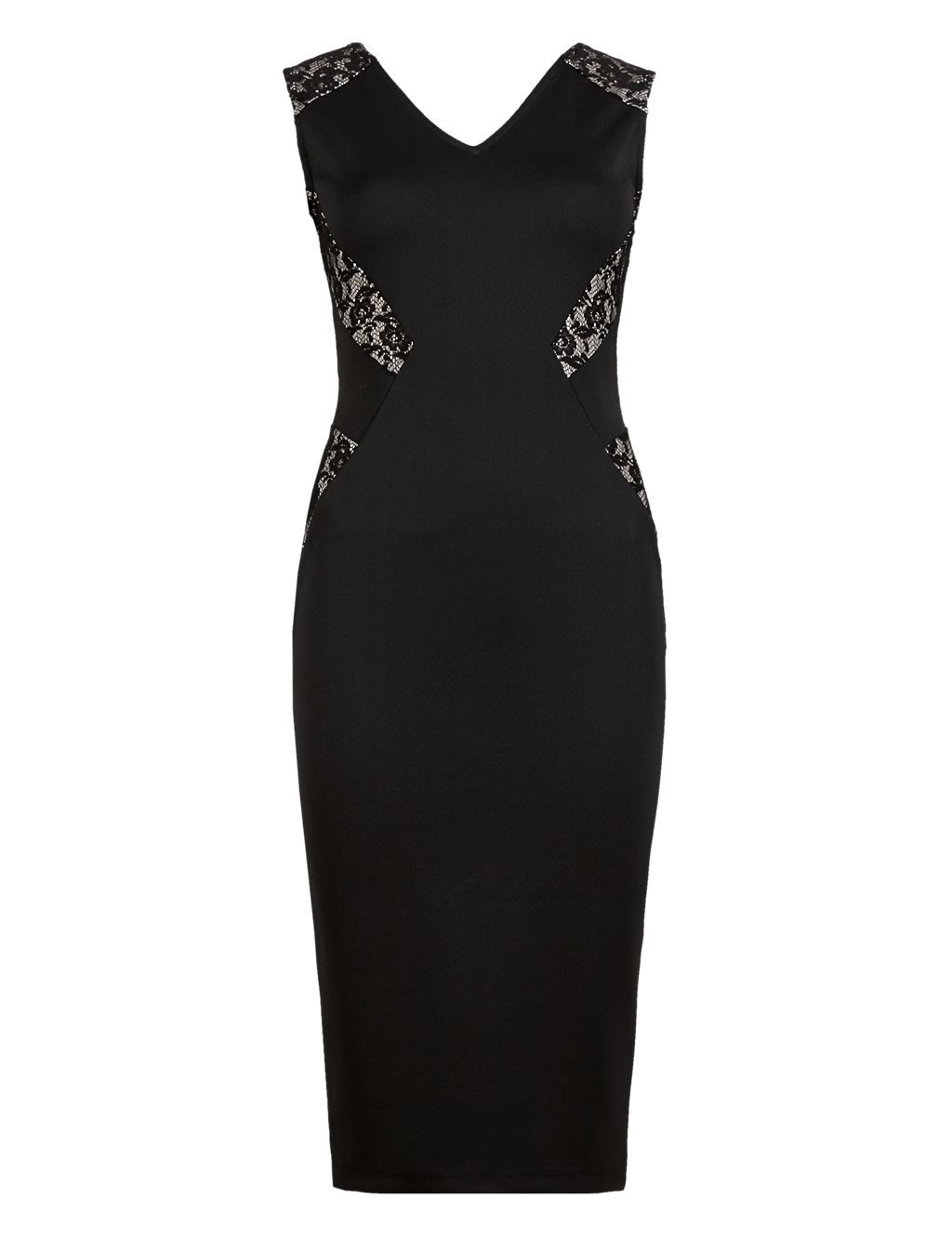 Lace Panelled Bodycon Dress 1 of 4