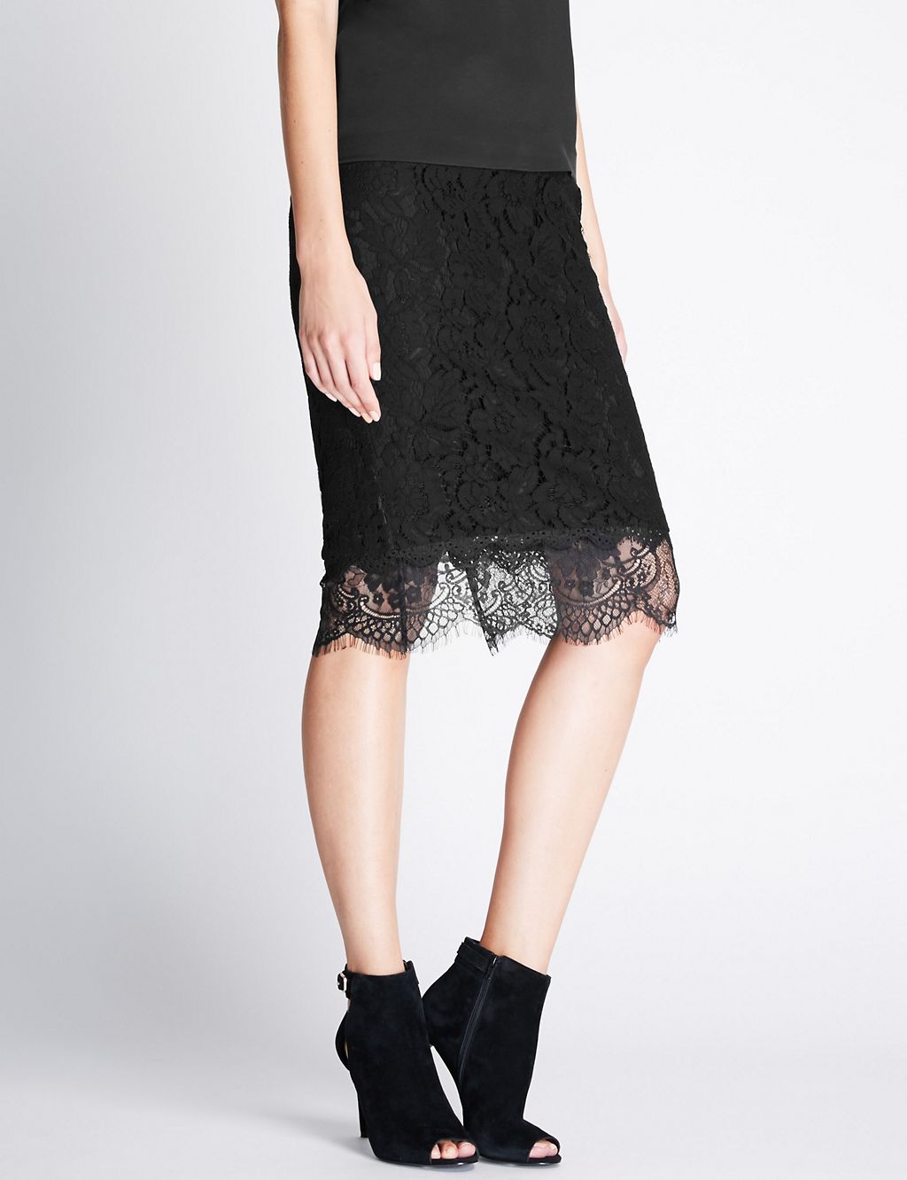 Lace Pencil Skirt 2 of 4