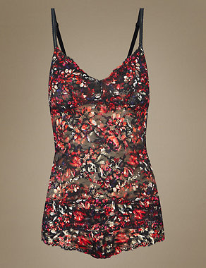 Lace Printed Camisole Set Image 2 of 5