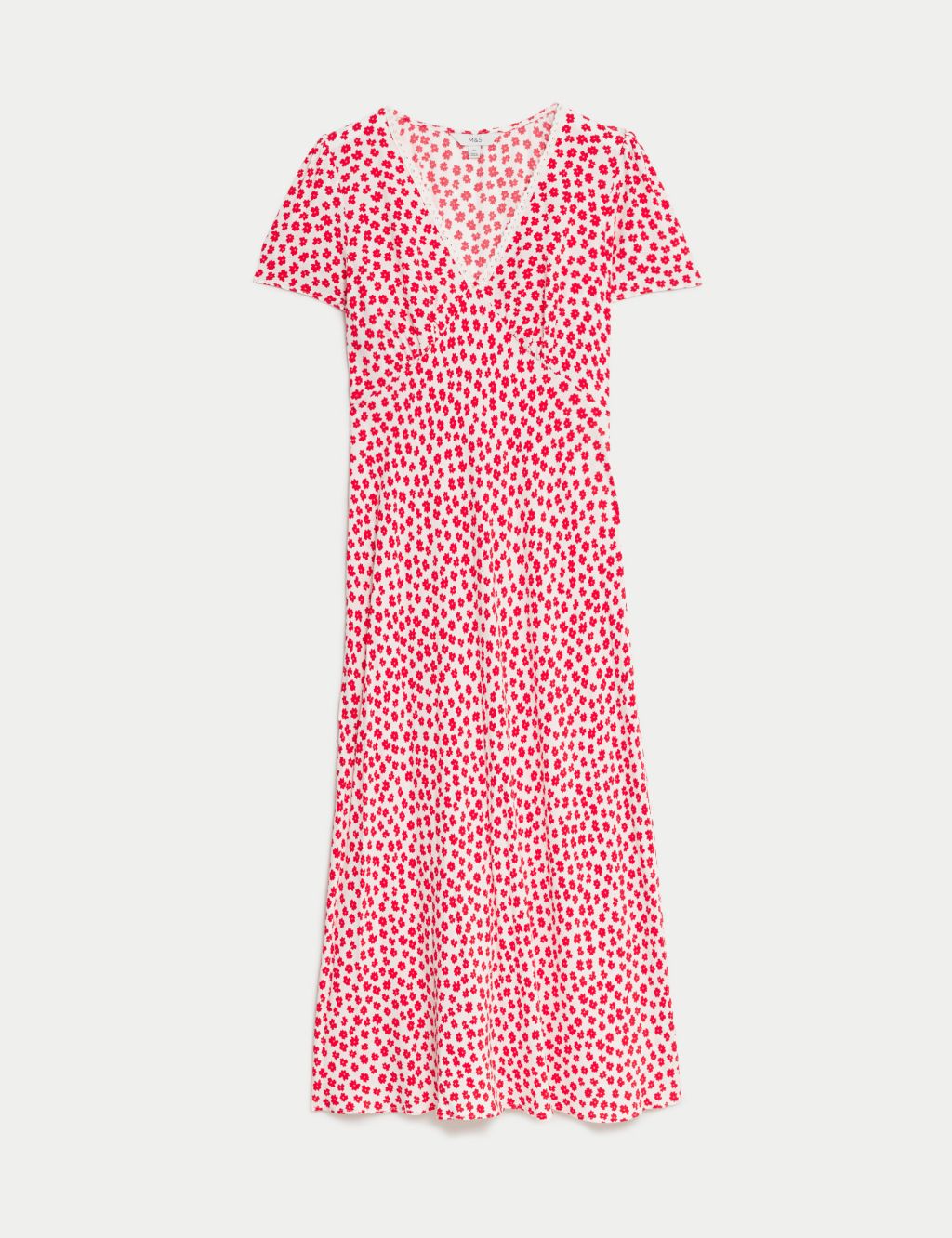 Lace Printed V-Neck Midaxi Tea Dress 1 of 4