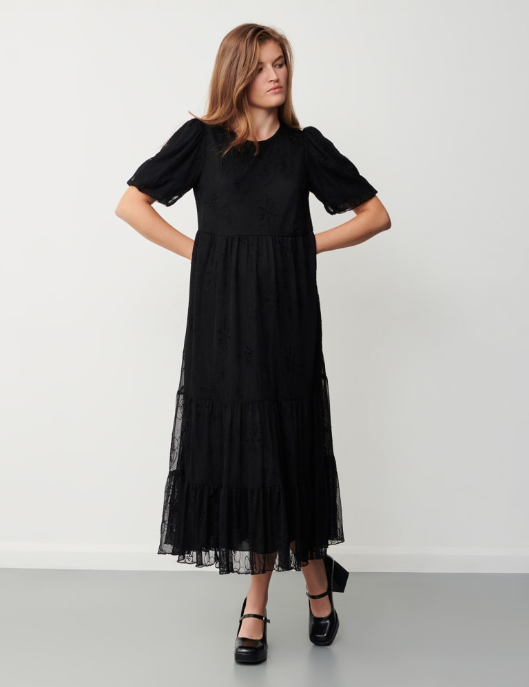 M&s black store midi dress