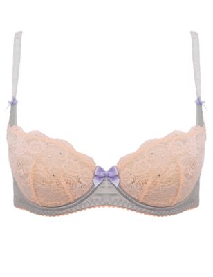 Daisy Lace Non-Padded Balcony Bra DD-GG, M&S Collection