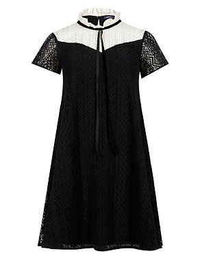 Lace Tie Shift Dress Image 2 of 4
