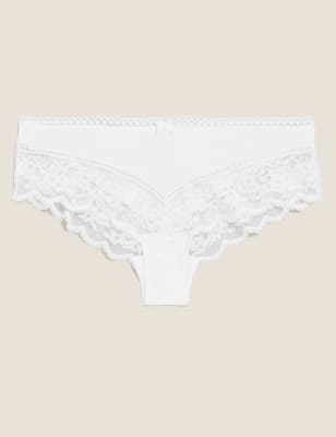 Lace Trim Brazilian Knickers Image 2 of 6