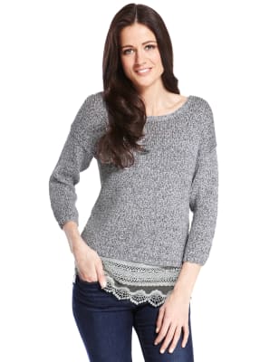 Lace on sale trim jumper