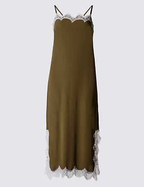 Lace Trim Dress Image 2 of 3