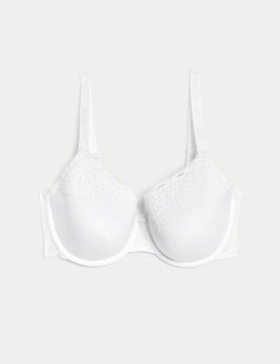 Lace Trim Padded Full Cup Bra A-E Image 2 of 7
