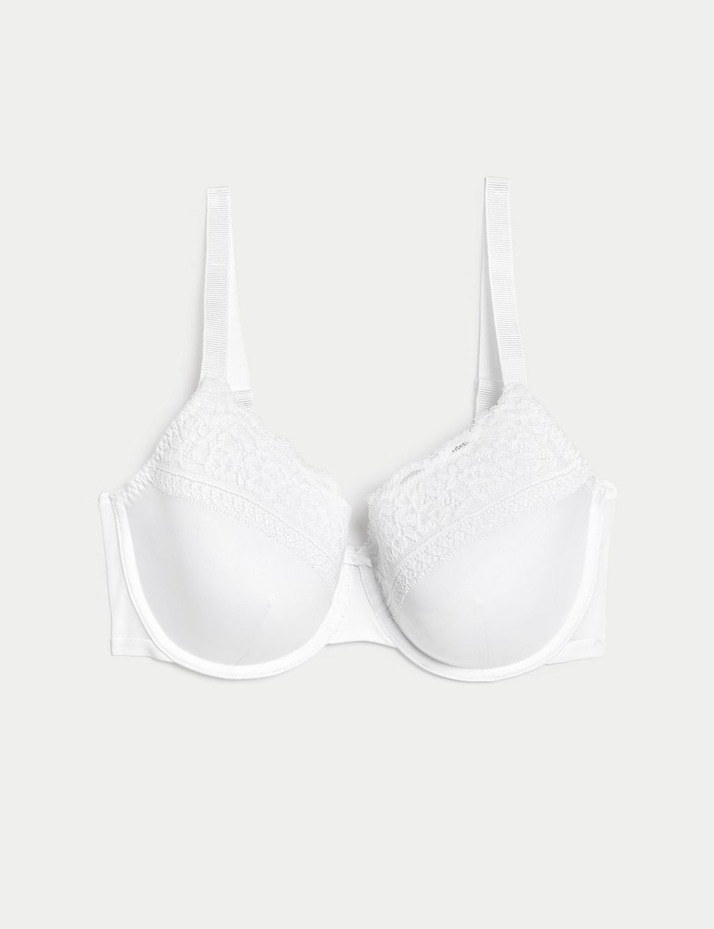 Lace Trim Padded Full Cup Bra A-E 1 of 7