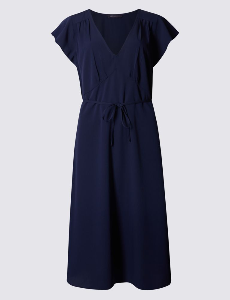 Lace Trim Tunic Short Sleeve Dress 2 of 4