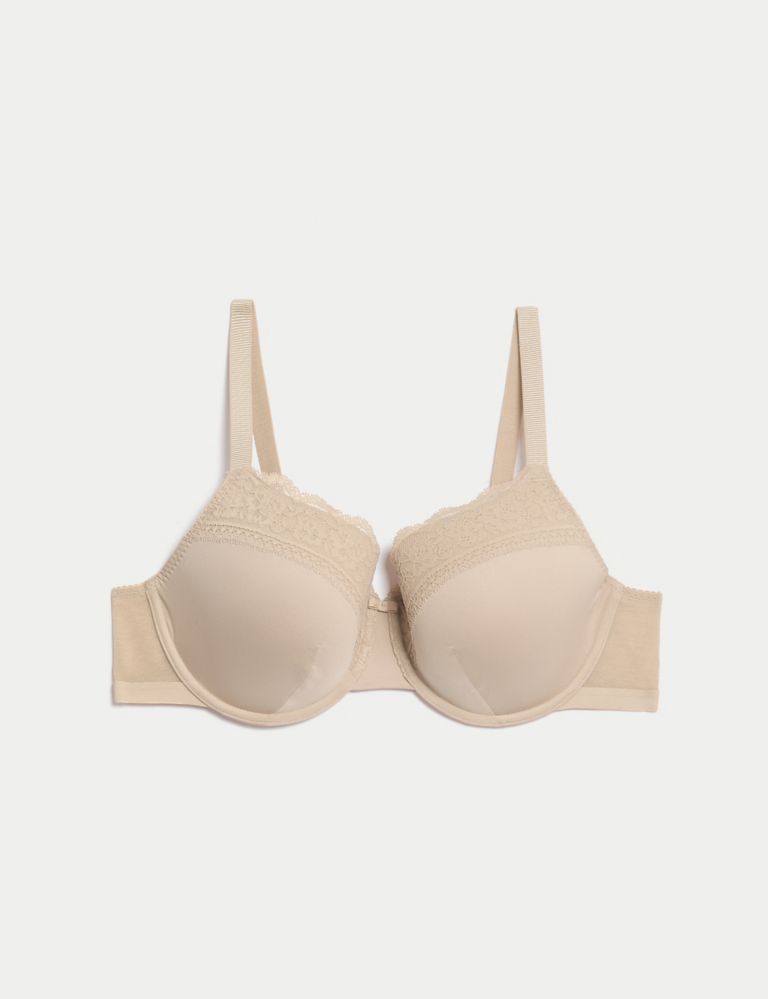 Lace Trim Wired Full Cup Bra (F+) 2 of 7