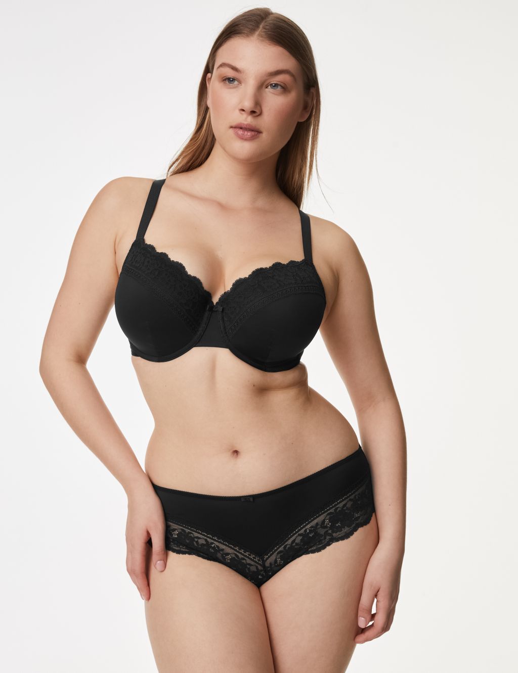 Lace Trim Wired Full Cup Bra (F+) 7 of 7