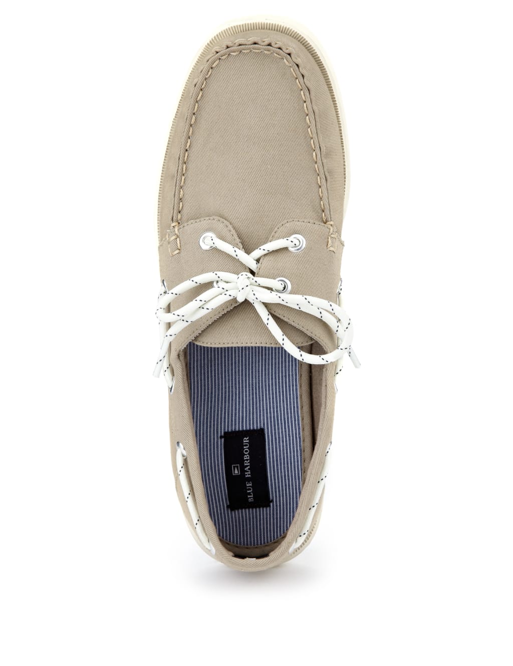 Lace Up Canvas Deck Shoes Blue Harbour M S