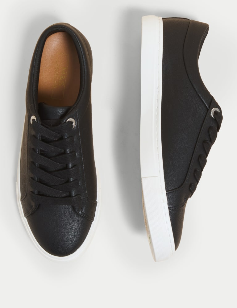 Lace Up Eyelet Detail Trainers, M&S Collection