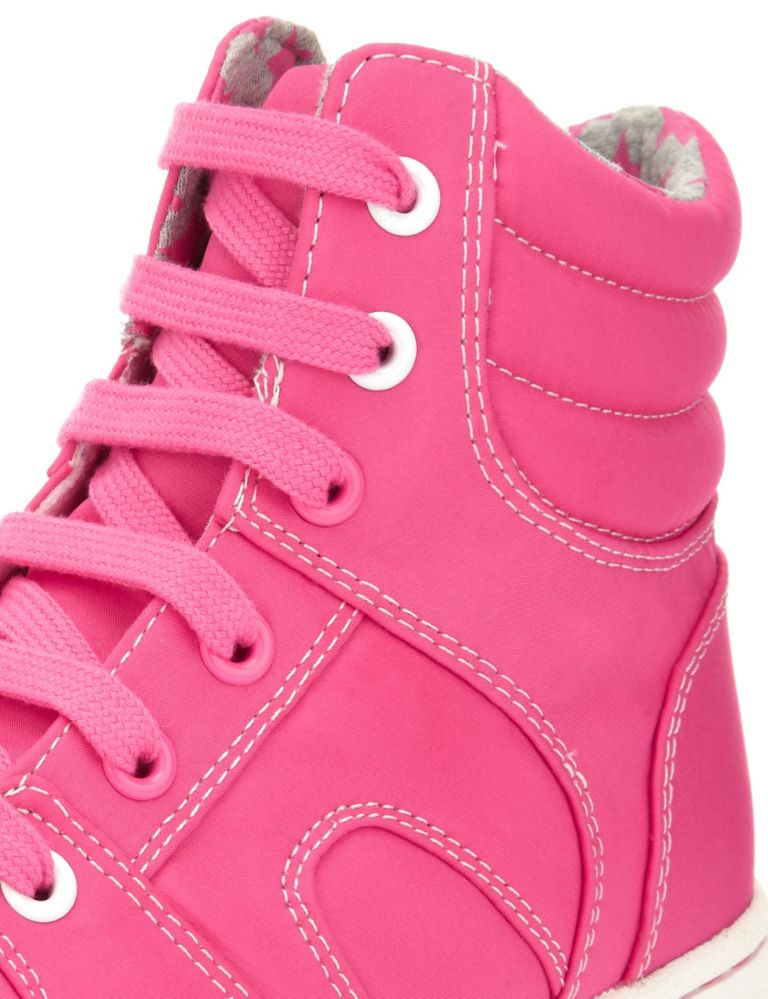 Lace Up High Top Fluro Trainers 5 of 5