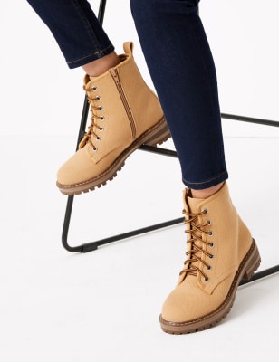 m&s lace up ankle boots