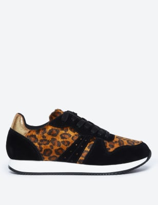 leopard print trainers
