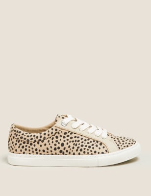 m&s leopard print trainers