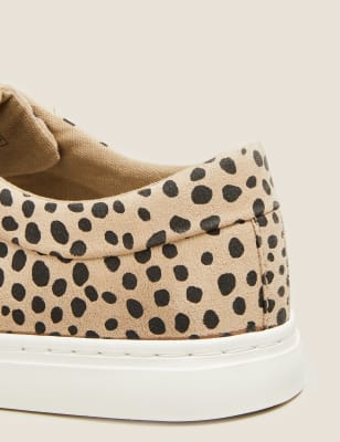 Marks and spencer leopard on sale trainers