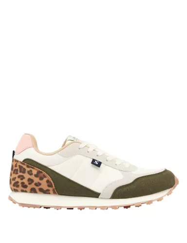 Lace Up Leopard Print Trainers 1 of 3