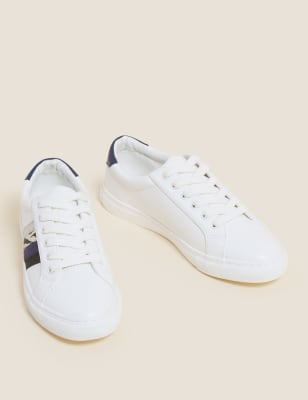 M&S COLLECTION  Lace Up Ribbon Detail Trainer