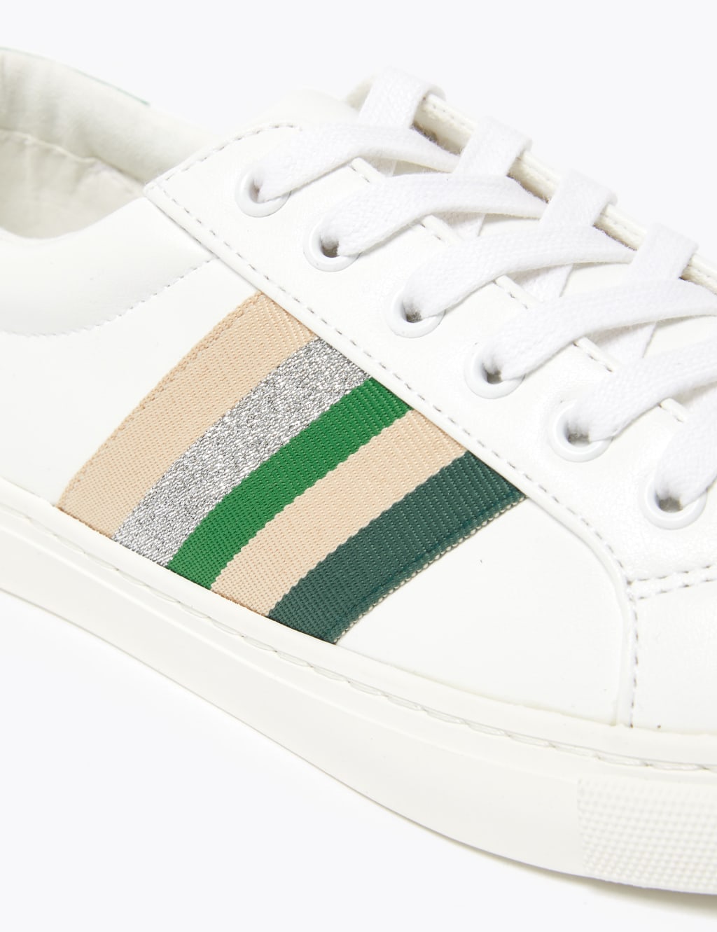 Lace Up Ribbon Detail Trainer M&S Collection M&S