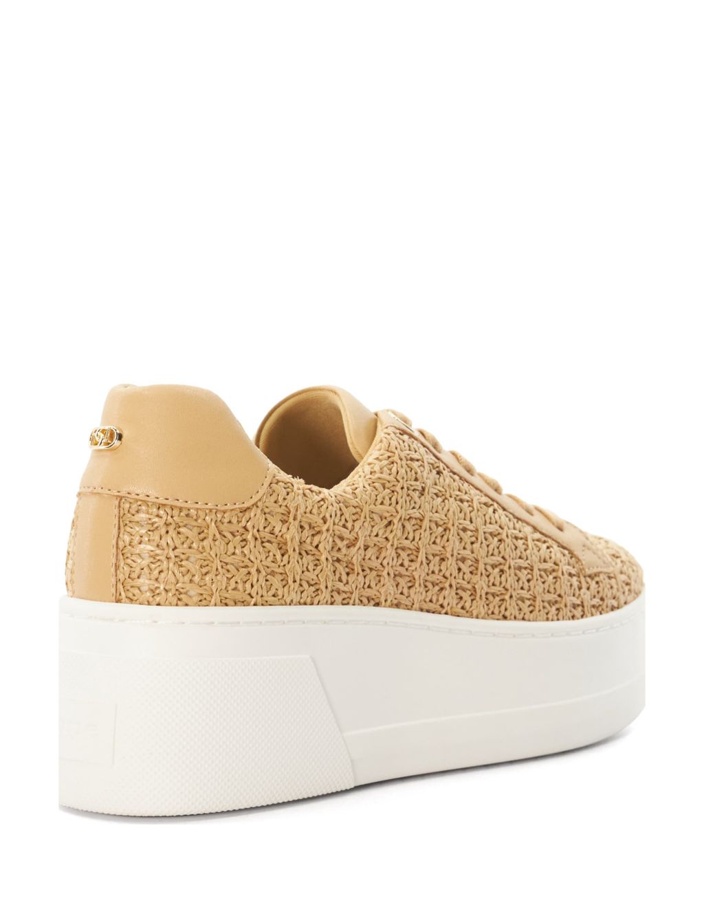 Lace Up Textured Platform Trainers 2 of 5