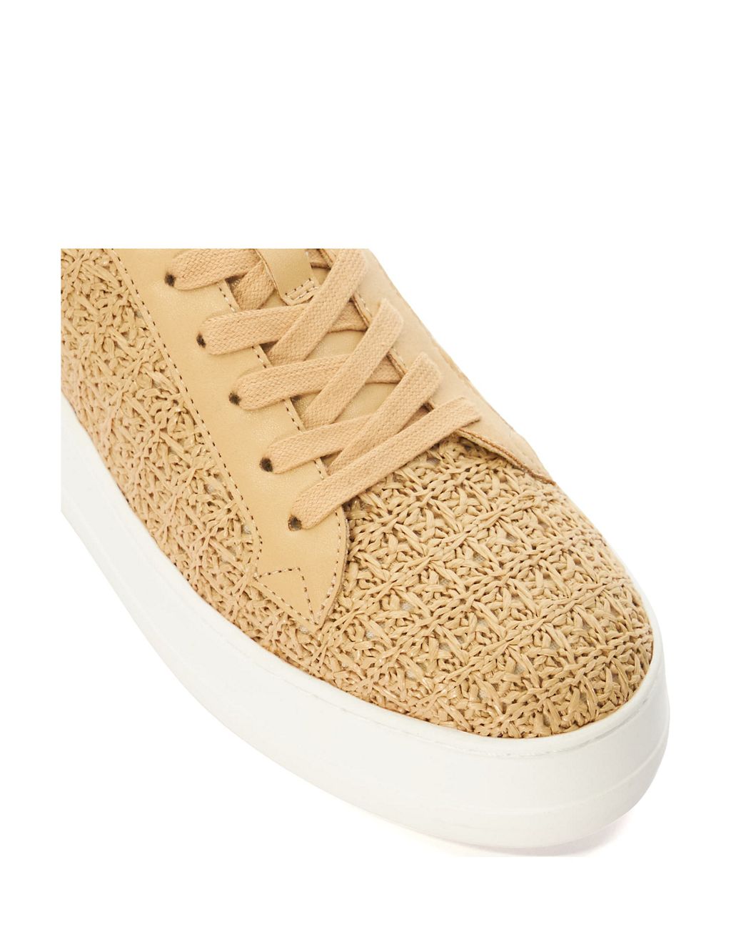 Lace Up Textured Platform Trainers 4 of 5