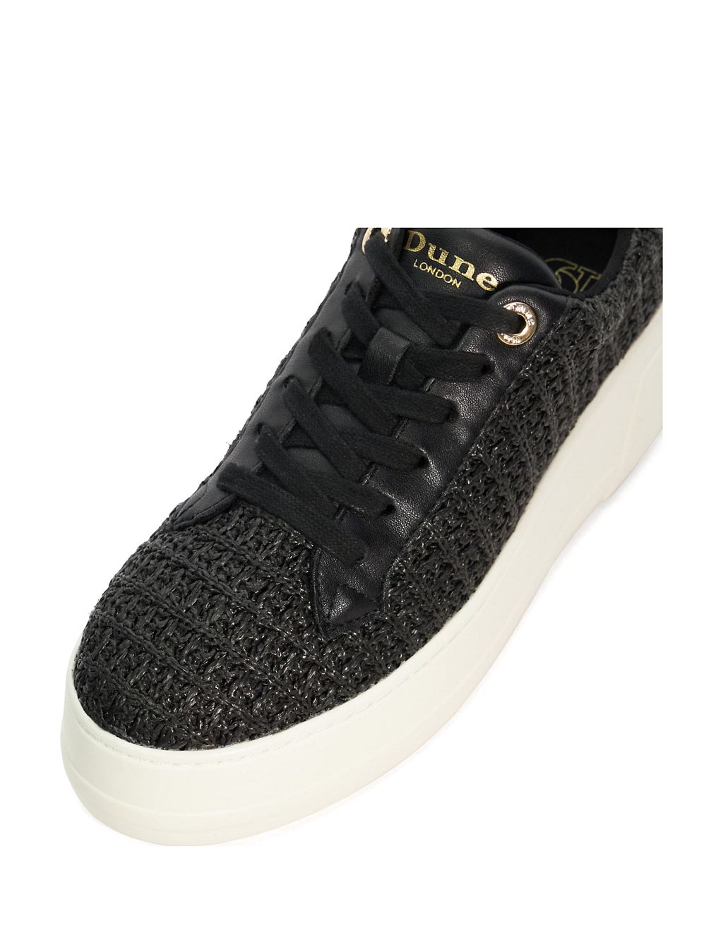 Lace Up Textured Platform Trainers 5 of 5
