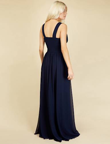 Lace V-Neck Maxi Waisted Dress 5 of 5