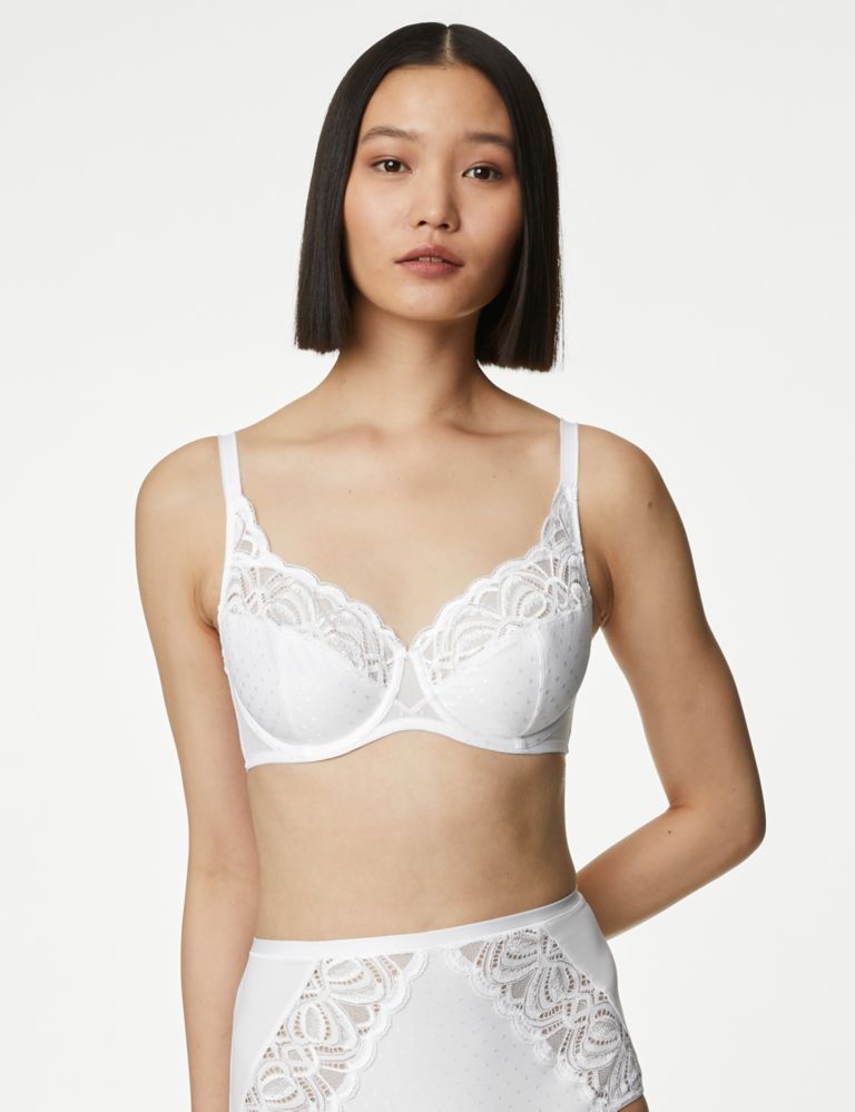 Lace Wired Full Cup Bra A-E 3 of 6