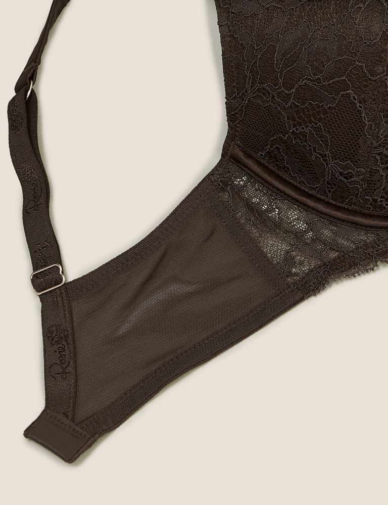 Lace Wired Full Cup Bra With Silk A-E 6 of 7