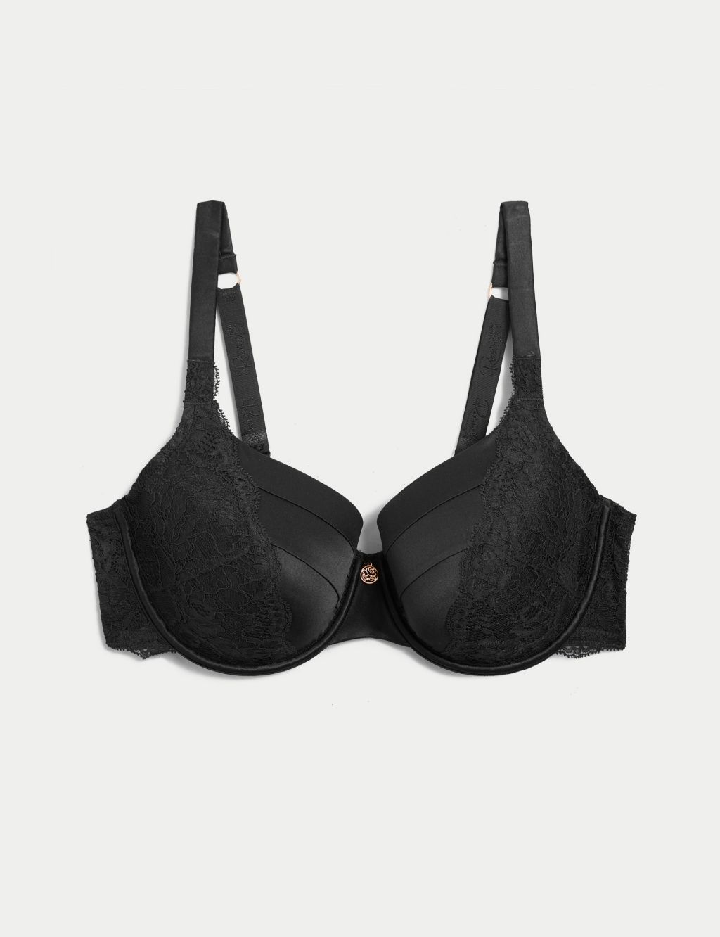 Lace Wired Full Cup Bra With Silk A-E | Rosie | M&S