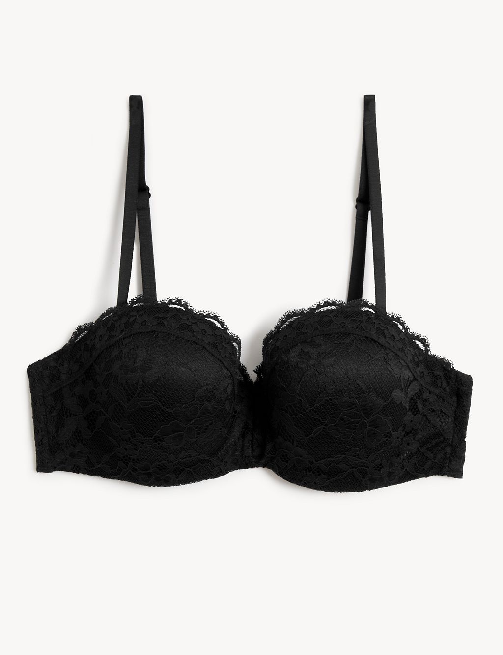 Lace Wired Strapless Bandeau Bra A-E 1 of 10