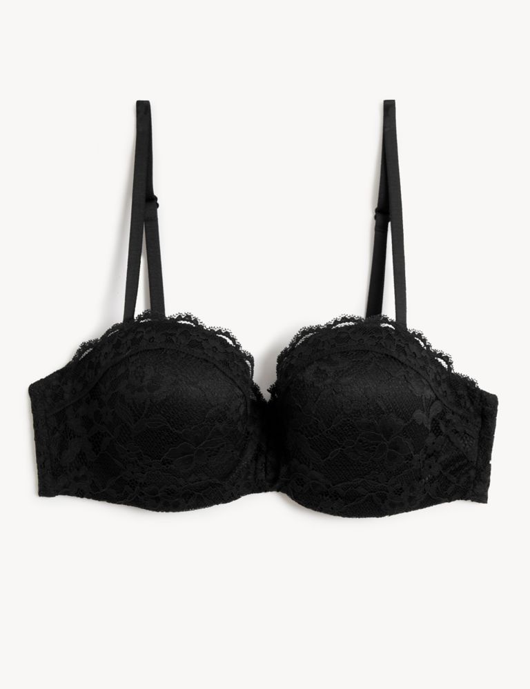 Lace Wired Strapless Bandeau Bra A-E 3 of 10