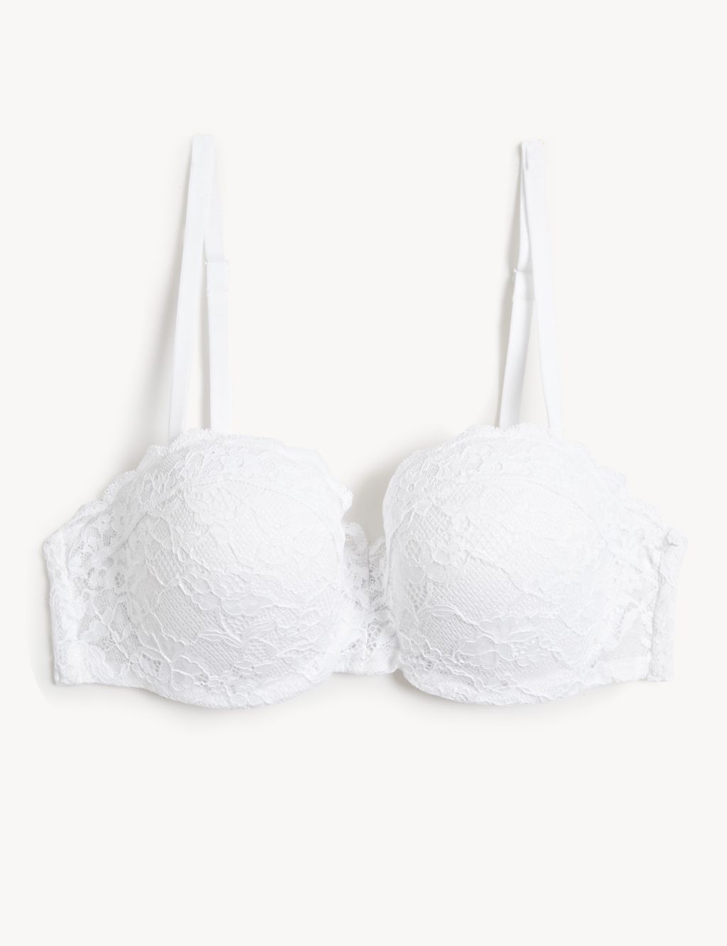 Lace Wired Strapless Bandeau Bra A-E 1 of 9
