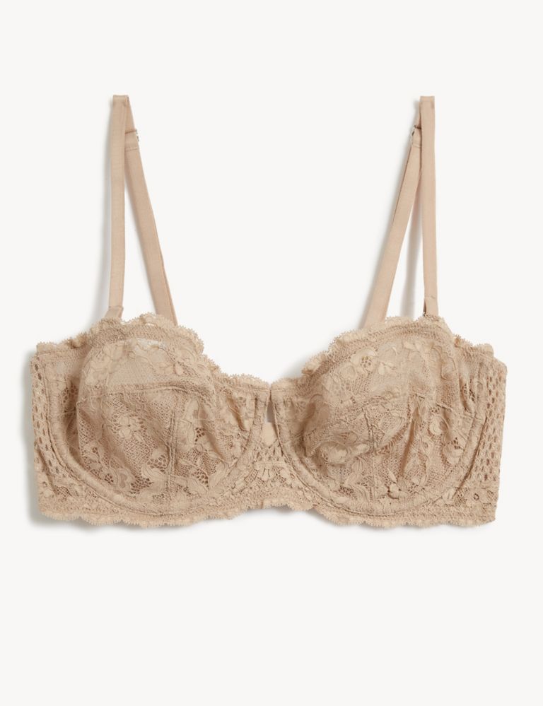 Lace Wired Strapless Bra A-E 2 of 9