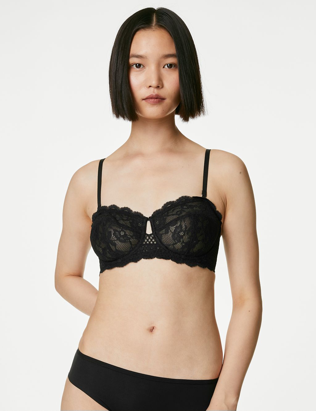 Lace Wired Strapless Bra A-E 7 of 10