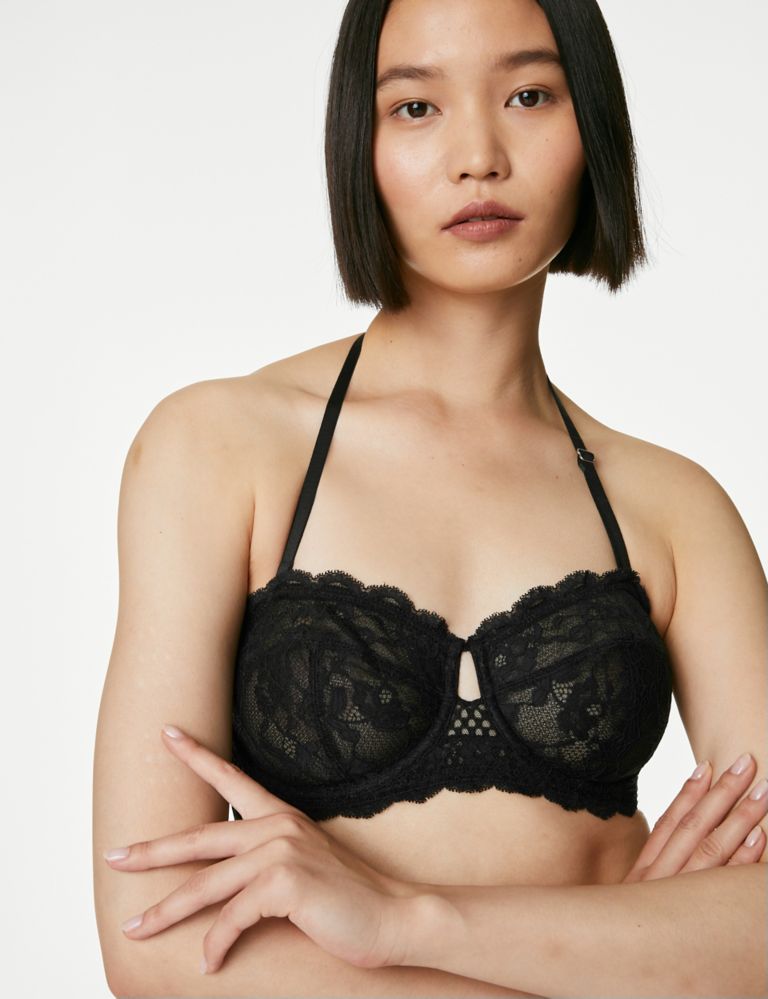 Lace Wired Strapless Bra A-E 5 of 10