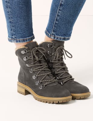 lace up ankle hiker boots