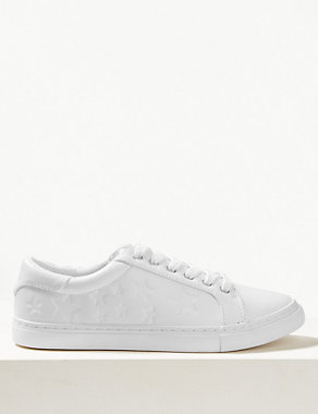 Lace-up Star Embossed Trainers Image 2 of 5