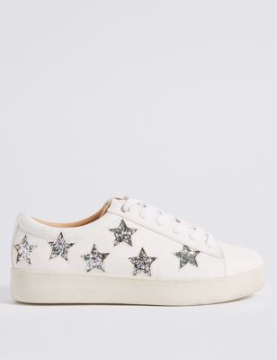 Lace-up Star Trainers Image 2 of 6