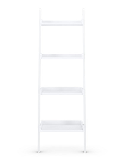 Ladder Shelves Loft M S, Short Ladder Bookcase White