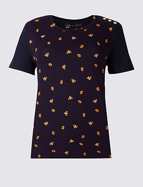 Lady Bird Print Short Sleeve T-Shirt Image 2 of 5