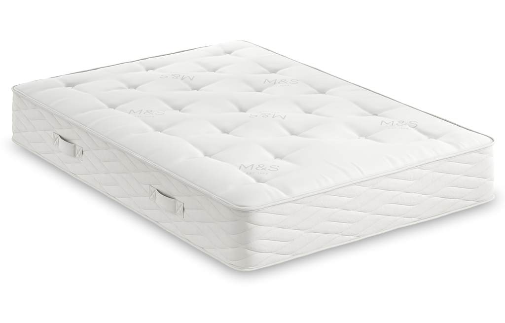 Lambswool 1050 Pocket Sprung Medium Mattress Natural Plus M&S