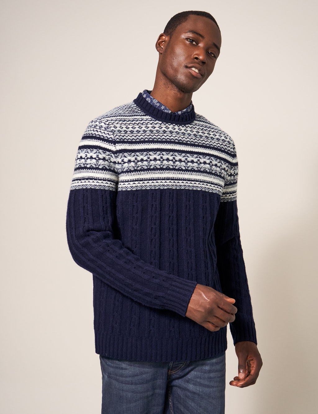 Fair isle pullover mens sales