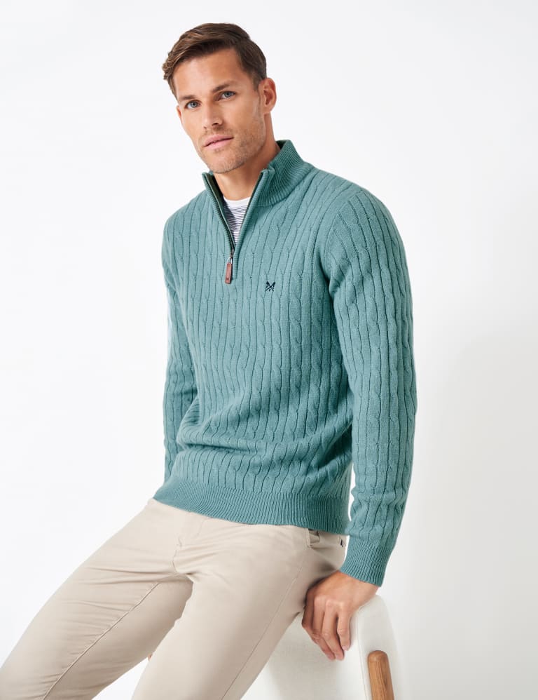 Crew half discount zip jumper