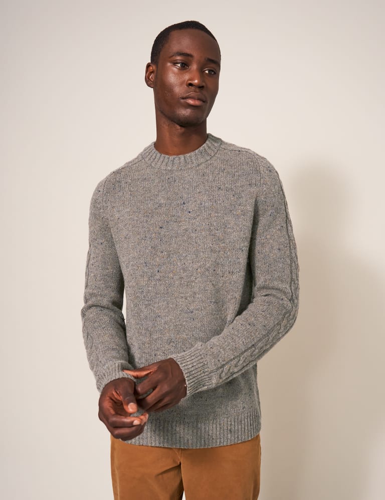 Mens lambswool jumpers crew neck shop
